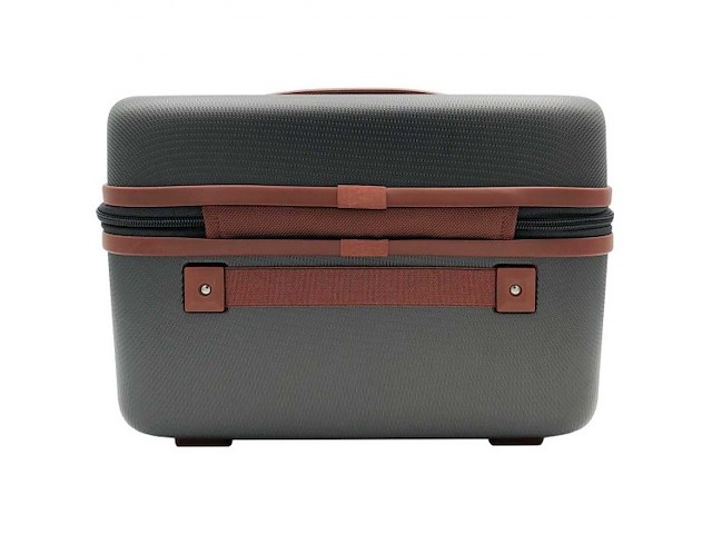 Beautycase - met cijferslot - grijs - afbeelding 3 van  6