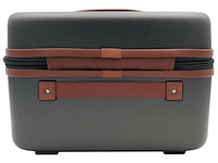 Beautycase - met cijferslot - grijs - afbeelding 3 van  6