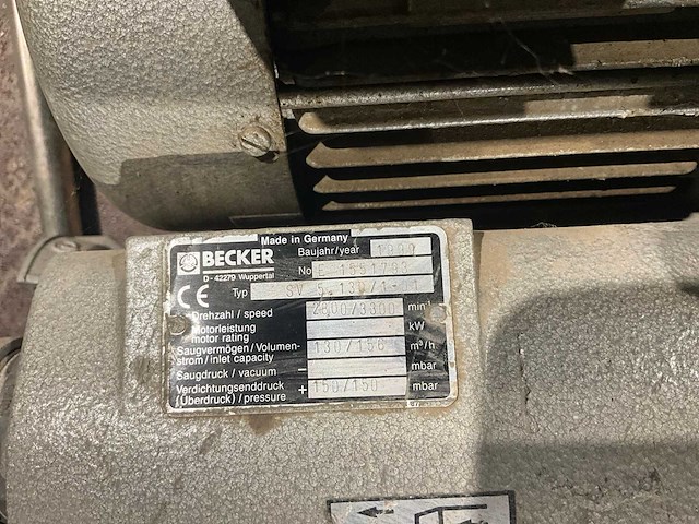 Becker sv 5 130 waterpomp - afbeelding 7 van  7