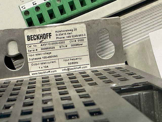 Beckhoff ax5112 digitale servo drive - afbeelding 6 van  6