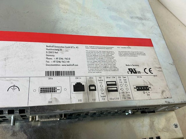 Beckhoff cp6902-0021-0000 bedieningspaneel - afbeelding 6 van  6