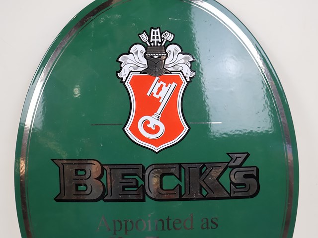 Beck's emaille bord - afbeelding 2 van  4