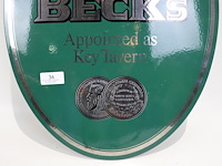 Beck's emaille bord - afbeelding 3 van  4