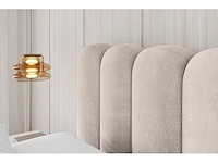 Bed 180x200 borst - beige fluweel - afbeelding 5 van  5