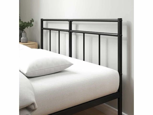 Bed 200 x 90 cm - 30 cm hoog - metalen bedframe met hoofdeinde - afbeelding 5 van  6