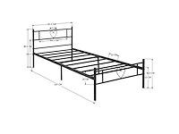 Bed 90 x 190 cm - afbeelding 2 van  4