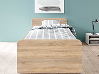 Bed barko 90x200 met 3 lades - eik - afbeelding 1 van  8