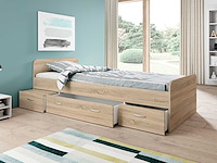 Bed barko 90x200 met 3 lades - eik - afbeelding 5 van  8