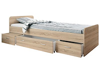 Bed barko 90x200 met 3 lades - eik - afbeelding 6 van  8