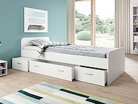 Bed barko 90x200 met 3 lades - wit - afbeelding 3 van  7
