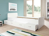 Bed barko 90x200 met 3 lades - wit - afbeelding 5 van  7