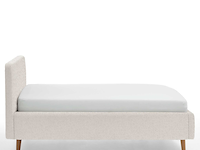 Bed dalila 140x200cm teddystof - wit - afbeelding 3 van  7