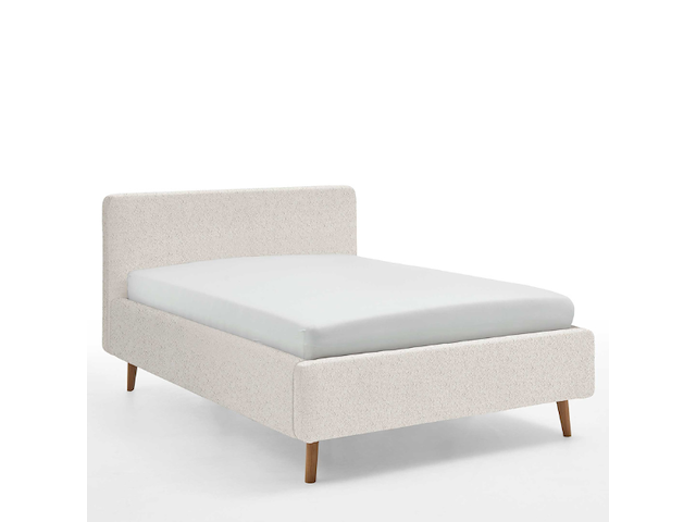 Bed dalila 140x200cm teddystof - wit - afbeelding 4 van  7