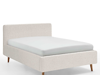 Bed dalila 140x200cm teddystof - wit - afbeelding 4 van  7