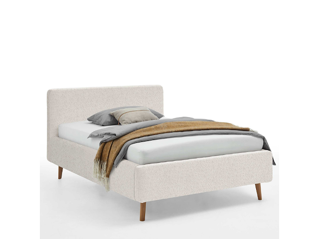 Bed dalila 140x200cm teddystof - wit - afbeelding 5 van  7