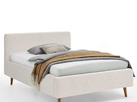 Bed dalila 140x200cm teddystof - wit - afbeelding 5 van  7
