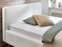 Bed dalila 140x200cm teddystof - wit - afbeelding 6 van  7