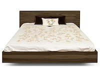 Bed float 180x200 - walnoot - afbeelding 1 van  6