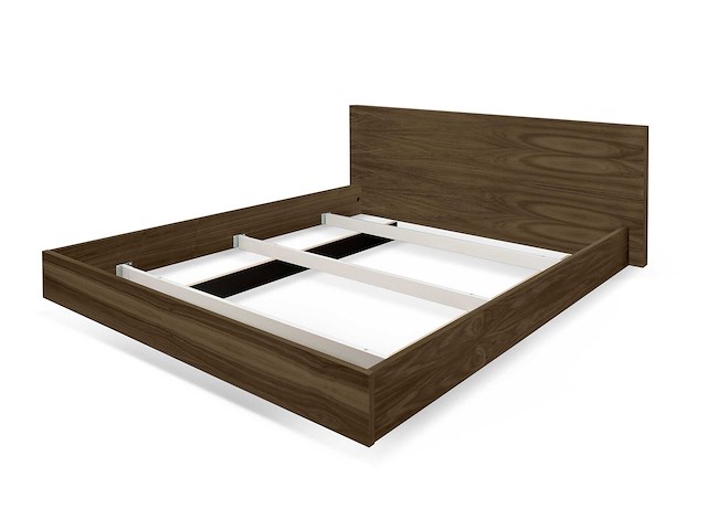 Bed float 180x200 - walnoot - afbeelding 3 van  6