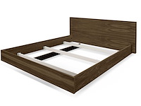 Bed float 180x200 - walnoot - afbeelding 3 van  6