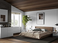 Bed float 180x200 - walnoot - afbeelding 4 van  6