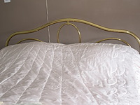 Bed in koperlook 160cm met 2 nachtkastjes - afbeelding 2 van  5