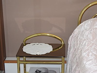 Bed in koperlook 160cm met 2 nachtkastjes - afbeelding 4 van  5