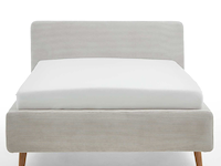Bed madras 140x200cm met opbergruimte ribfluweel - beige - afbeelding 7 van  8