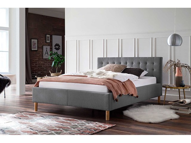 Bed marilou 140x200 - grijs - afbeelding 4 van  7