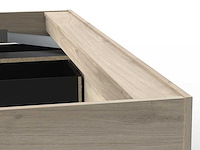 Bed maura met opbergruimte 140 x 190cm/200 cm-kronberg eik/matzwart - afbeelding 5 van  8