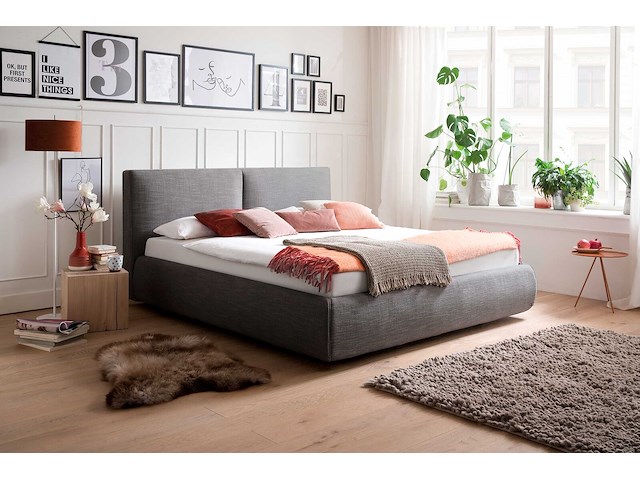 Bed met opbergruimte celine 180x200 - antraciet - afbeelding 1 van  5
