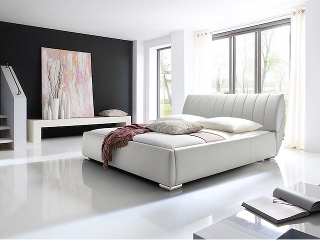 Bed met opbergruimte davos 180x200 - wit - afbeelding 1 van  4