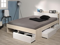 Bed most 140x190/200cm met lades - acacia - afbeelding 1 van  3