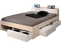Bed most 140x190/200cm met lades - acacia - afbeelding 2 van  3