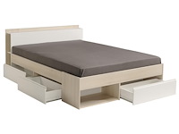 Bed most 160x200cm met lades - acacia - afbeelding 4 van  8