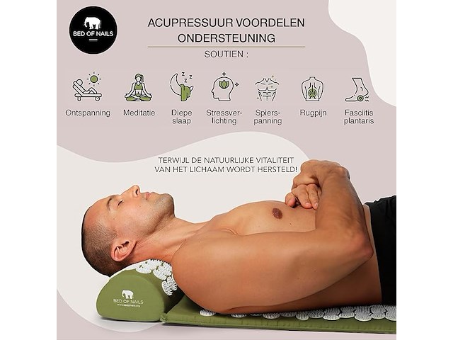 Bed of nails acupressuurmat - afbeelding 2 van  5