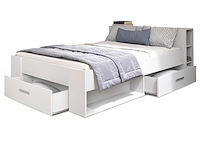 Bed polly 140 x 190 cm-mat wit - afbeelding 1 van  7