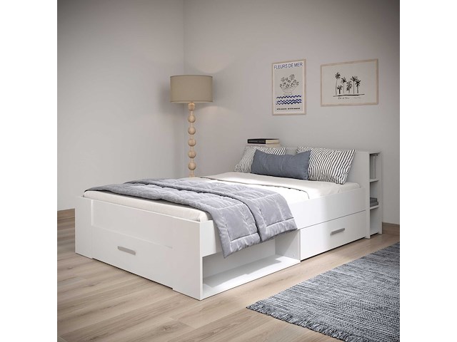 Bed polly 140 x 190 cm-mat wit - afbeelding 2 van  7