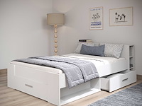 Bed polly 140 x 190 cm-mat wit - afbeelding 4 van  7