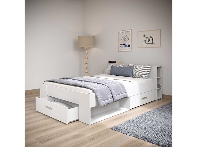 Bed polly 140 x 190 cm-mat wit - afbeelding 5 van  7