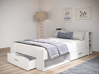 Bed polly 140 x 190 cm-mat wit - afbeelding 5 van  7