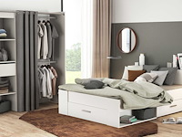 Bed polly 140 x 190 cm-mat wit - afbeelding 7 van  7