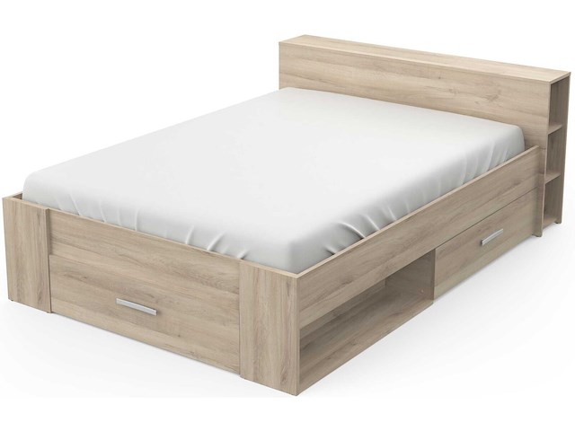 Bed polly 140 x 200 cm-kronberg eik - afbeelding 3 van  7