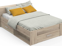 Bed polly 140 x 200 cm-kronberg eik - afbeelding 1 van  7