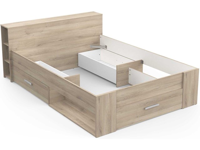 Bed polly 140 x 200 cm-kronberg eik - afbeelding 4 van  7