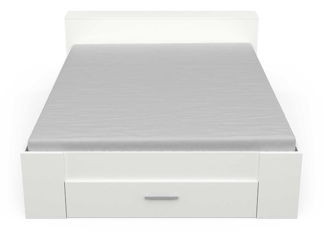Bed polly 160 x 200 cm-mat wit - afbeelding 1 van  8