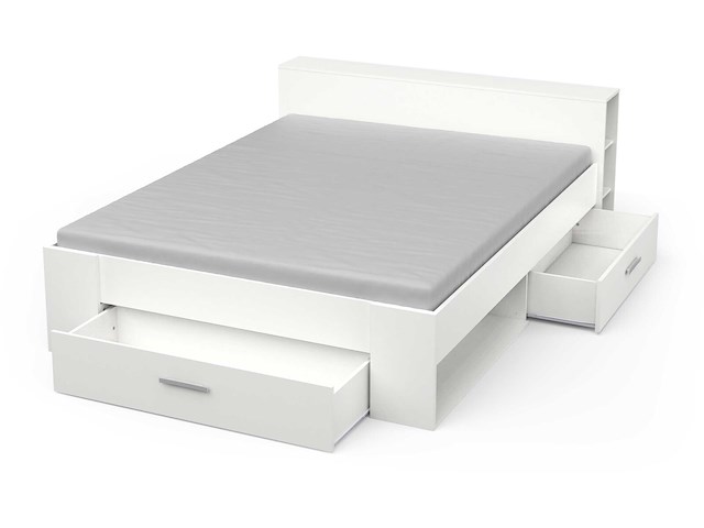 Bed polly 160 x 200 cm-mat wit - afbeelding 3 van  8