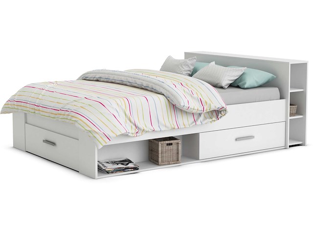 Bed polly 160 x 200 cm-mat wit - afbeelding 2 van  8