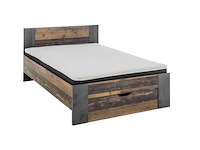 Bed rudi 140x200 met 1 lade - old style/beton - afbeelding 2 van  6