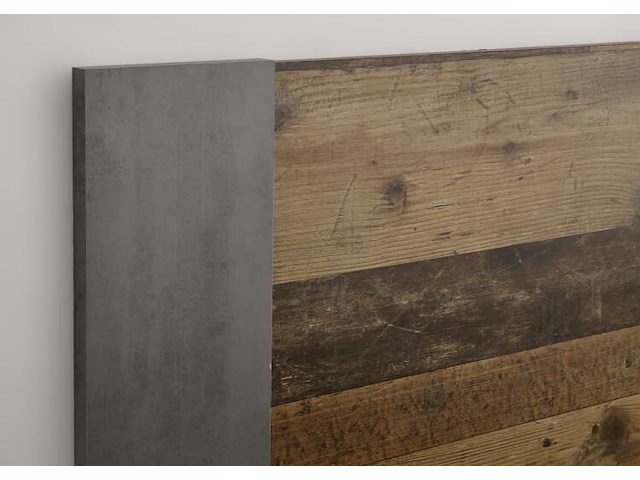 Bed rudi 140x200 met 1 lade - old style/beton - afbeelding 6 van  6